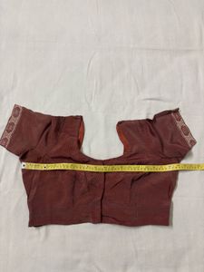 Classic Design Maroon Saree with Blouse
