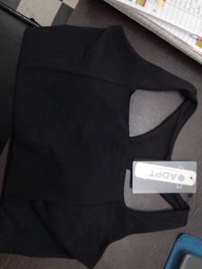 Black Sports Bra with Tag