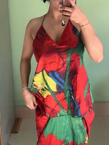 Vibrant Floral Print cord set