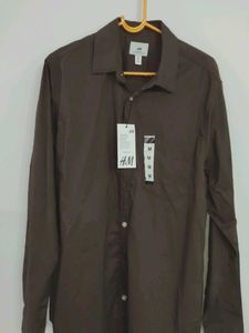 H&M Brown Casual Shirt