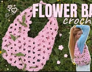 Beautiful Crochet Flower Bag