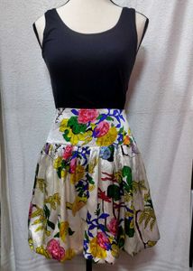 Floral Bubble Skirt