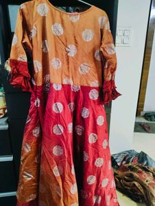 Elegant Ethnic Gown with Unique Design