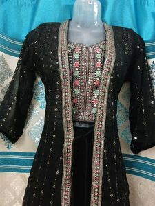 partywear Embroidered Kurta Sets