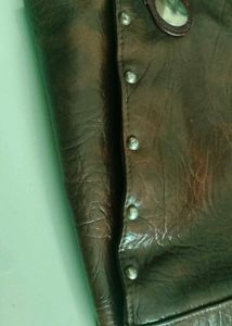Brown Faux Leather Imported bag