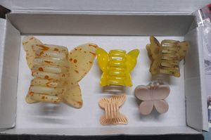 Cute Butterfly Hair Claw Clips Set