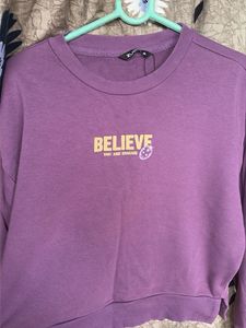 Purple "Believe" Graphic Sweatshirt 💜