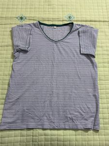 Striped V-Neck T-Shirt