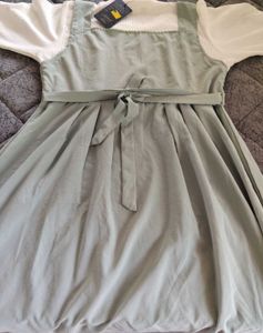Cute Green Dress with Top