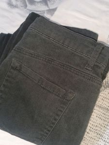 Black straight jeans