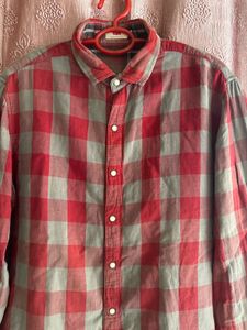 Classic Red and Grey Plaid Shirt