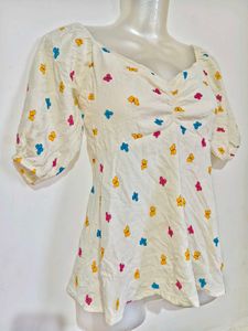 🔥BUY 1, GET 1 FREE🔥Butterfly Print Peplum Top 28