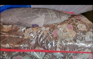 unstitched beads and sequins Embroidered Lehenga C