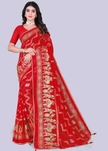 Red Traditional Saree