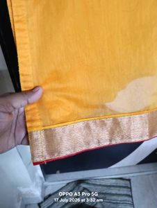 Orange Embroidered Kurta