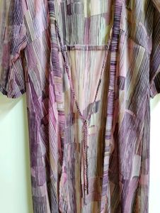 Gufrina Pink Striped Georgette Shrug (Women)