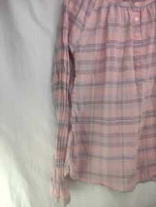 Pink Plaid Button-Up Top LR-2
