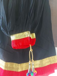 Black Lehanga And Work Dupatta