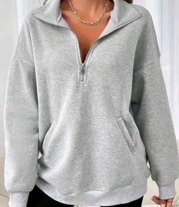 Grey Quarter Zip Sweatshirt