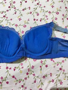 Vibrant Blue Lace Bra