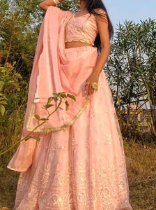 pastel pink lehenga 💮
