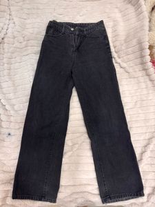 Vintage Dark Wash Wide-Leg Jeans