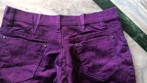 Purple Velvet Pants
