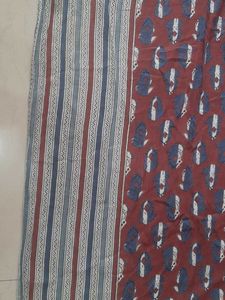 Dupatta combo of 2  - Navy blue and brown / pink