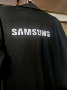 Limited Black Polo T-Shirt - Galaxy Watch 8 Print
