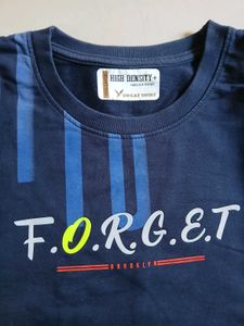Men's Navy Blue Graphic T-Shirt
