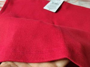 Red Strapless Tube Top