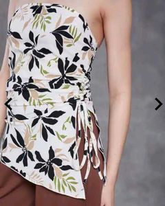 Floral Print Bandeau Top