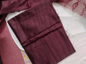 Embroidered Unstitched 3 piece Kurta Set
