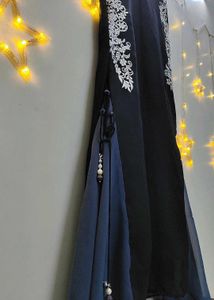 Chic Black Kurta with Draping
