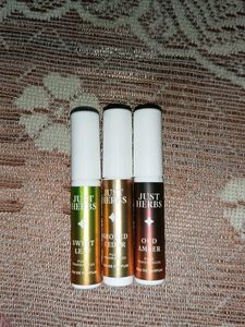 Just Herbs MINI Perfumes ( Smoked Cedar, Sweet Leaf, Oud Amber)