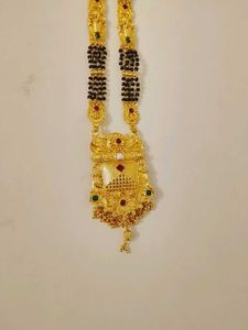 Elegant Gold Tone long Mangalsutra Set