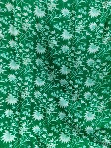 Elegant Green Floral Print Saree with blouse