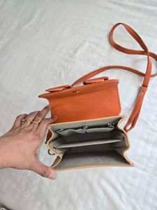 Stylish Two-Tone Crossbody Bag