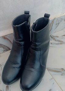 Black Heeled Ankle Boots