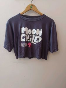 Moon Child Graphic Crop Top