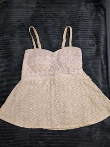 PADDED PEPLUM TOP