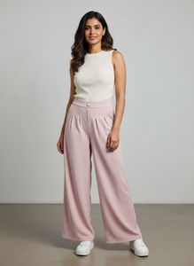 Wide Leg Pink Pants