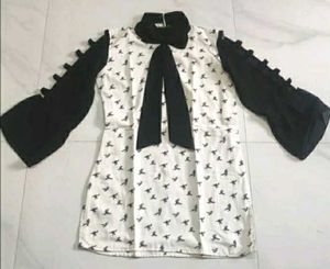 Chic Bird Print Kurti