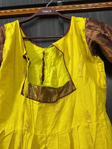 Vibrant Yellow Anarkali Gown