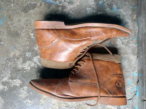 Men's Brown Lace-Up Ankle Boots