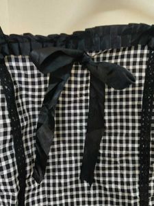 Gingham Smocked Crop Top