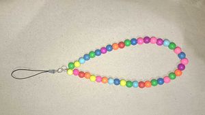 Colorful Beaded Phone Charm Strap