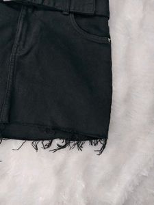 Bershka (Black Belted Mini Skirt)