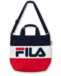 FILA Colorblock Premium Canvas Tote Bag