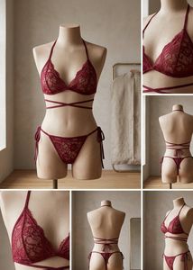 Red bikini set